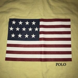 Rare Vintage polo Ralph Lauren USA flag shirt